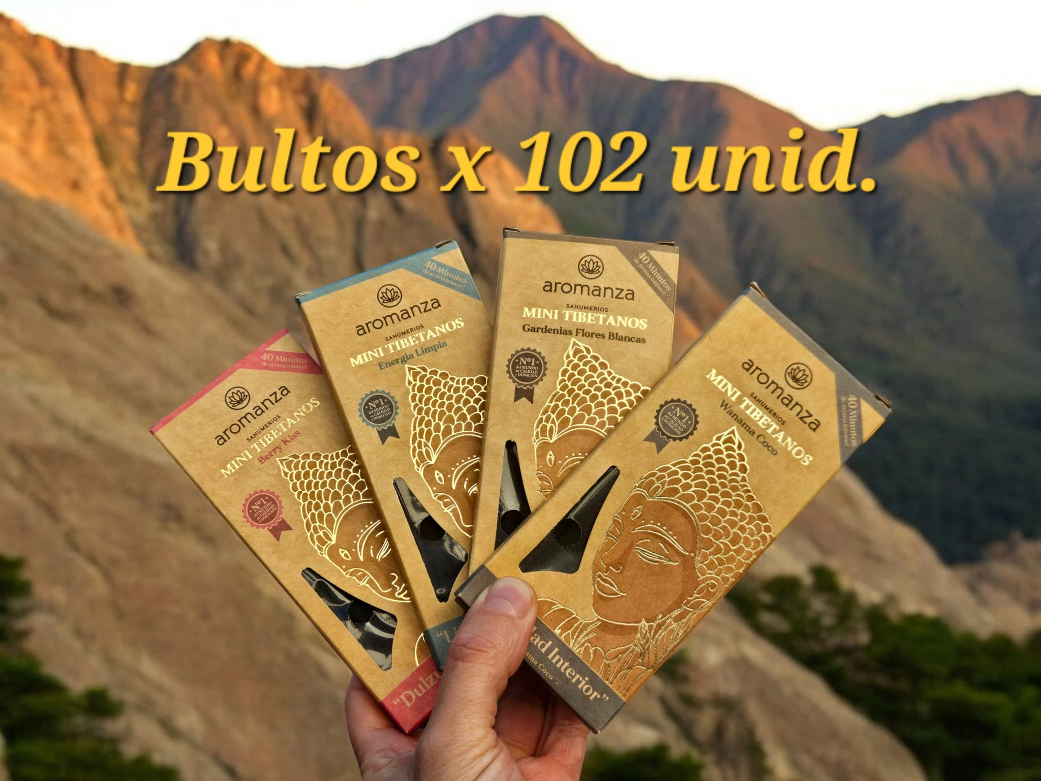 101RB - Mini Tibetanos x 8 u. Bulto x 102