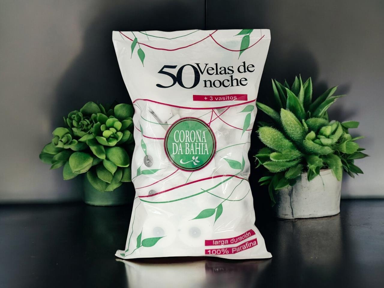 005X - Bolsa x 50 Velas de Noche +3 Latas