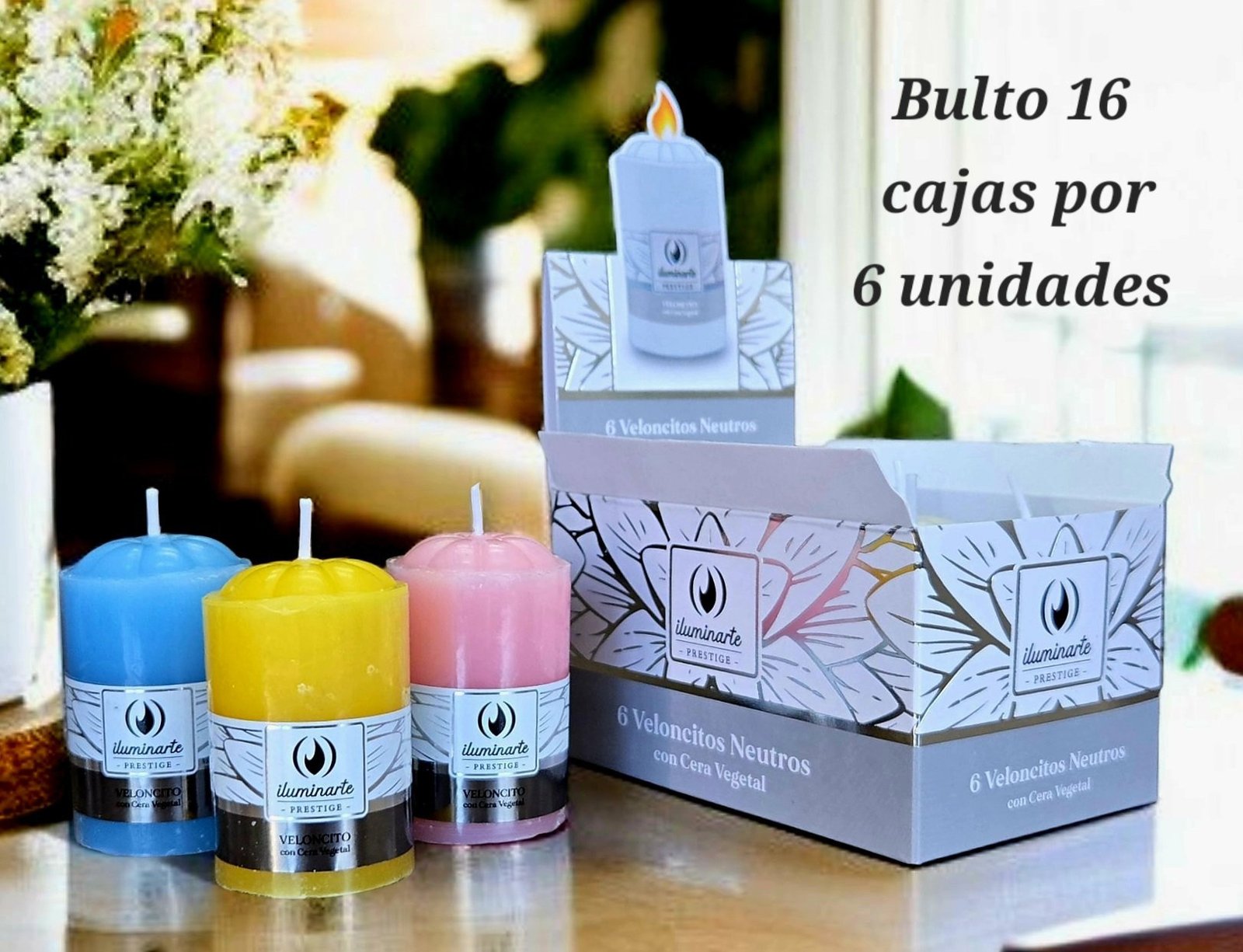 040CB - 6 Veloncitos Neutros Cera Vegetal Btox16