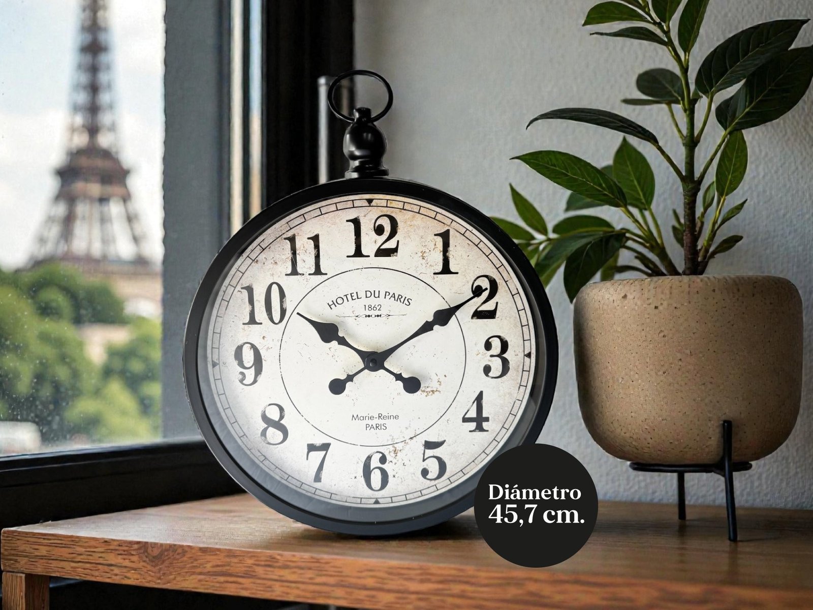 793P - Reloj de Pared antiguo 45.7cm