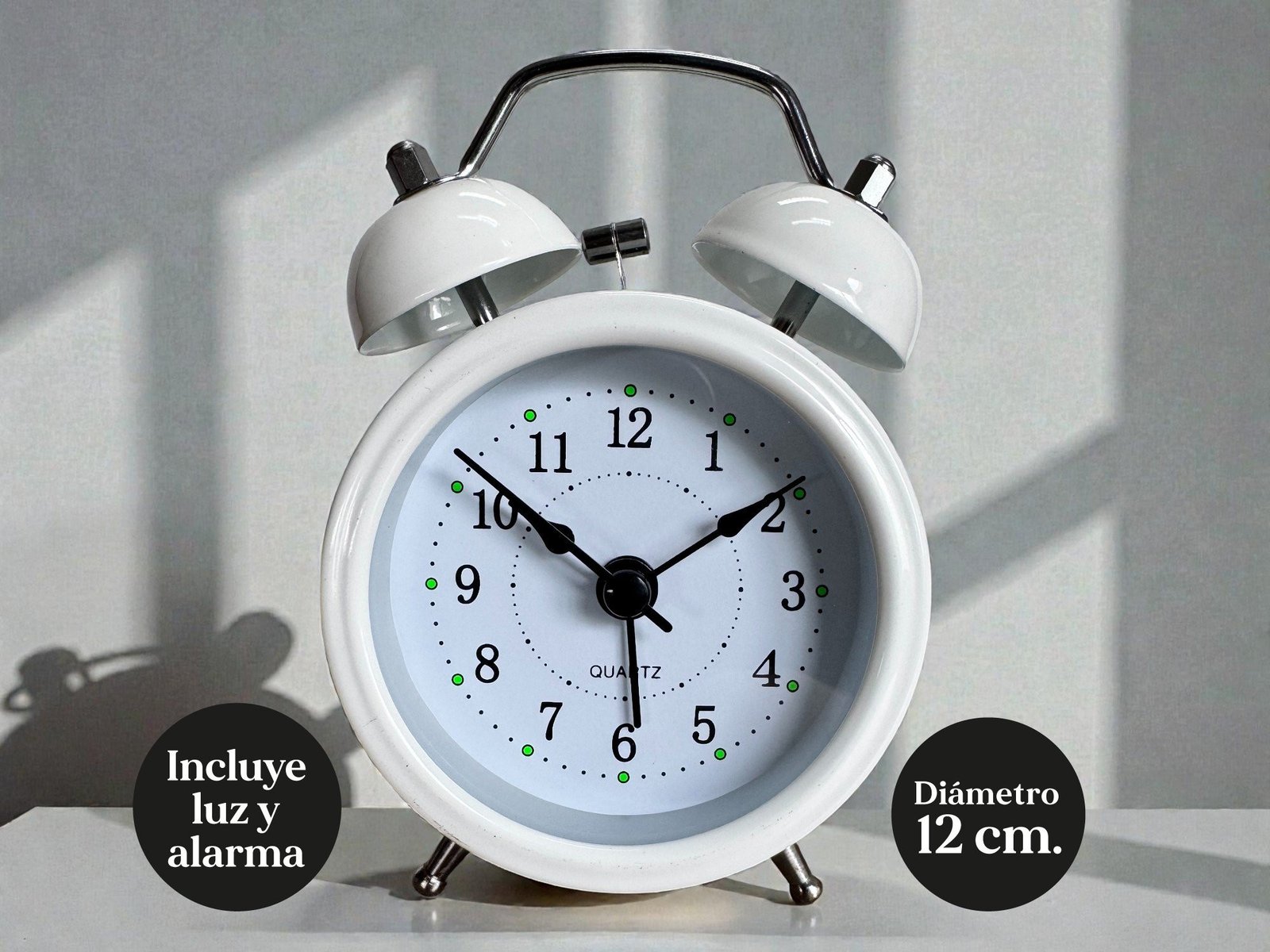793V - Reloj Despertador doble campana 12cm