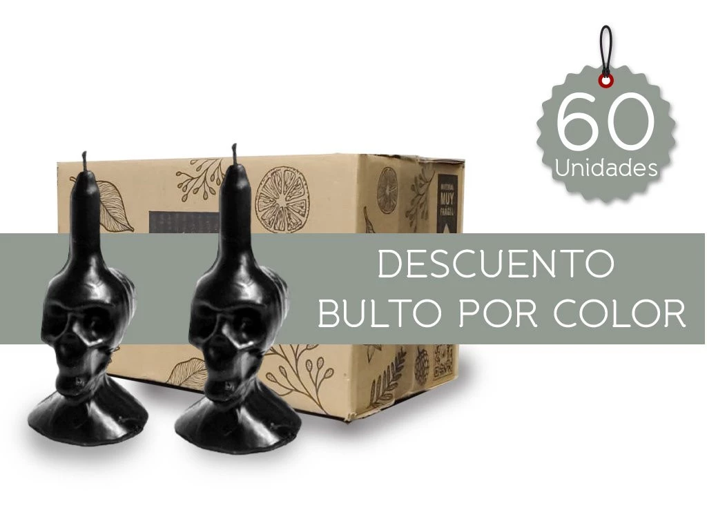 313B - Vela Craneo 11 x 5.5 cm (Bto x 60)