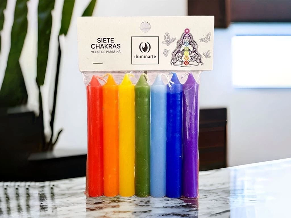 198A - Velas 7 Chakras de Parafina