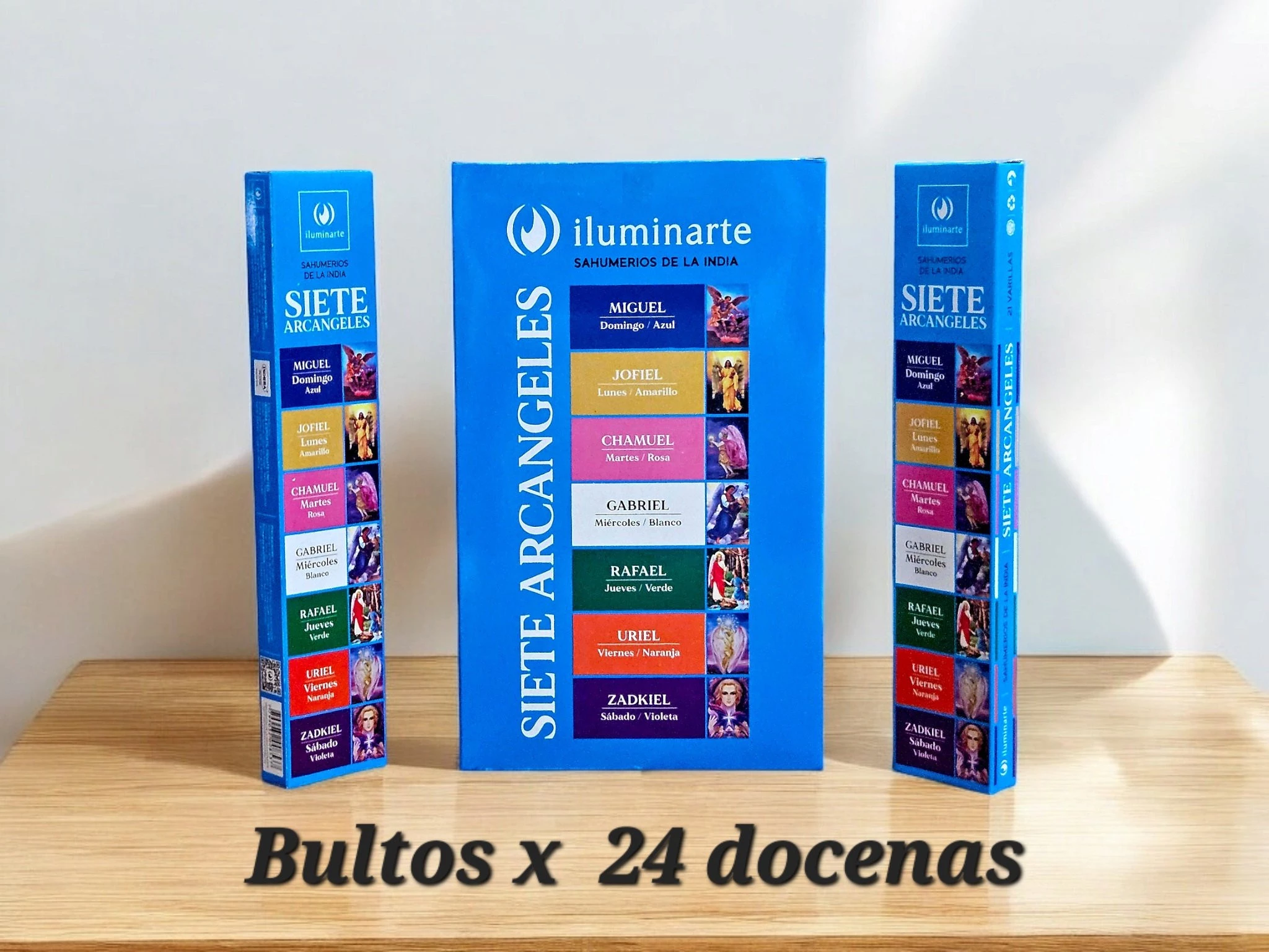 962SB - Siete Arcangeles (7x3)Bulto x 24 docenas