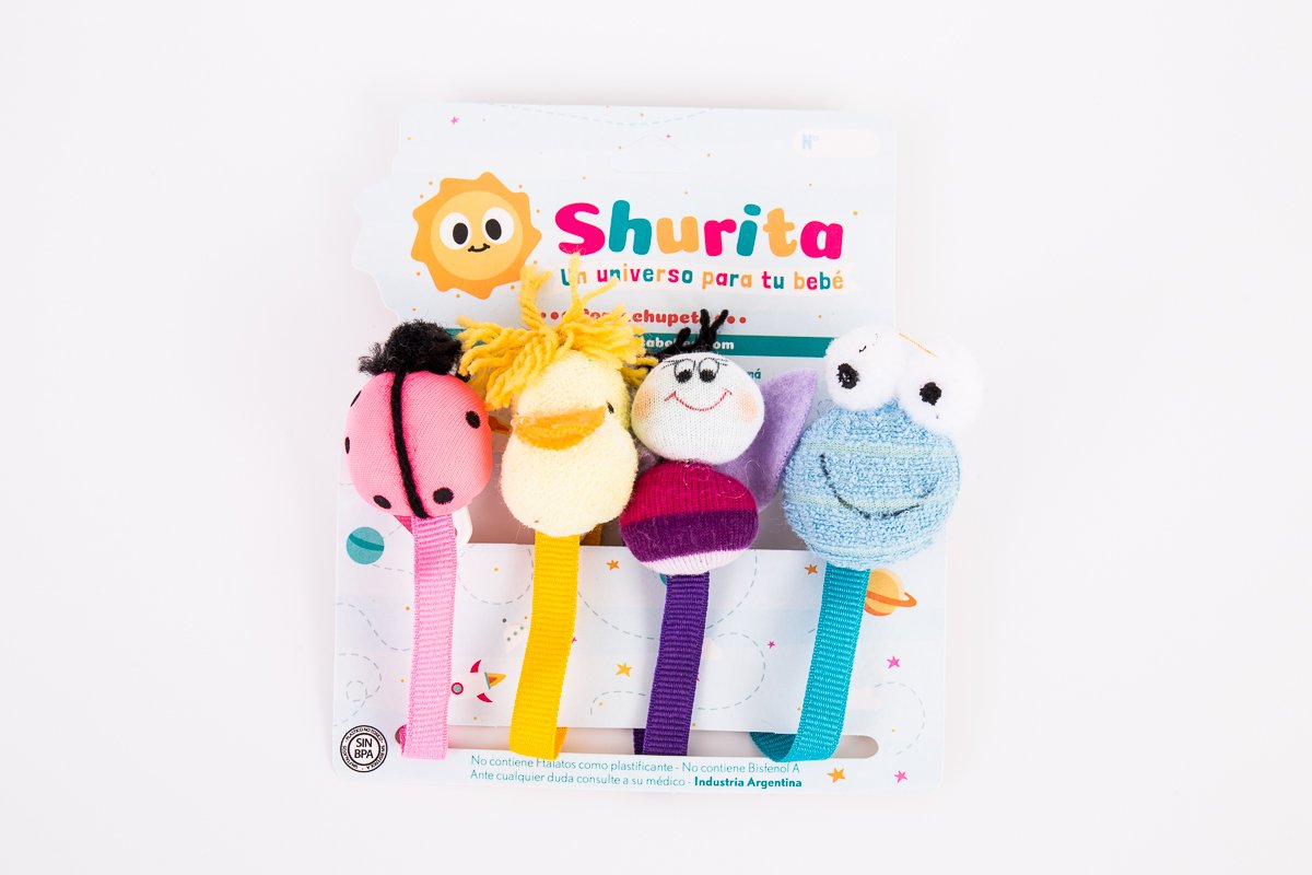 116 - Portachupete peluche por 4 unidades